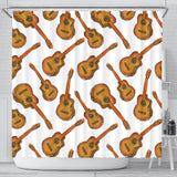 Paint Guitar Pattern Shower Curtain Fulfilled In US