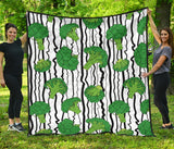 Cool Broccoli Pattern Premium Quilt