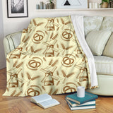 Windmill Wheat Pattern Premium Blanket