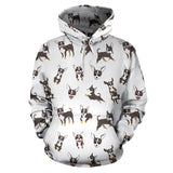 Chihuahua Dog Pattern Men Women Pullover Hoodie