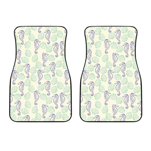 Seahorse Shell Pattern Front Car Mats