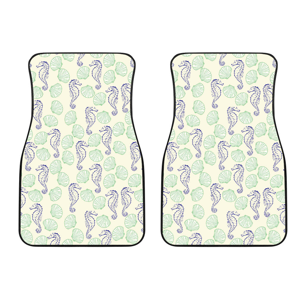 Seahorse Shell Pattern Front Car Mats
