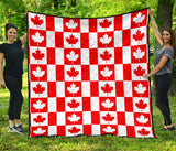 Canada Pattern Print Design 05 Premium Quilt