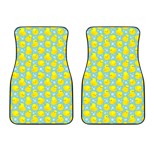 Duck Toy Pattern Print Design 03 Front Car Mats