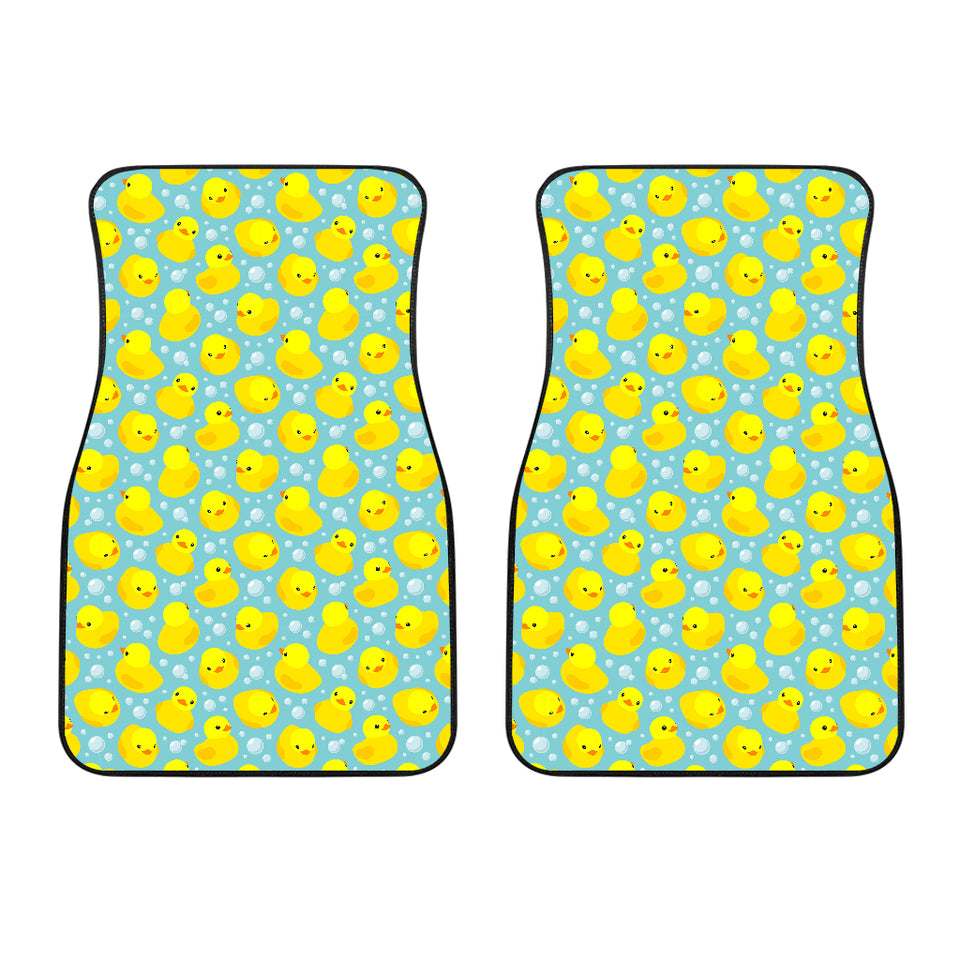 Duck Toy Pattern Print Design 03 Front Car Mats