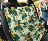Beautiful Parrot Palm Leaves Pattern Dog Car Seat Covers
