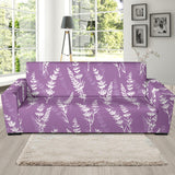 Lavender Flowers Purple Pattern Sofa Slipcover