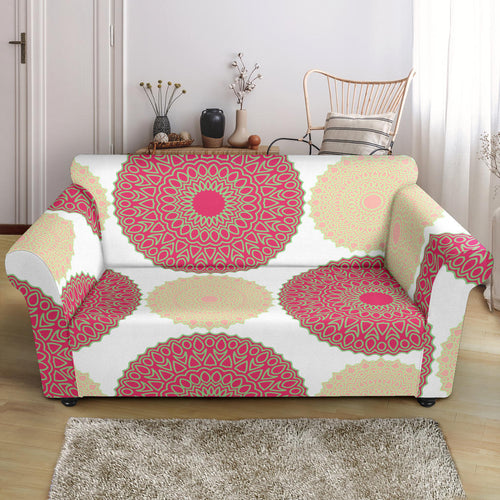 Circle Indian Pattern Loveseat Couch Slipcover