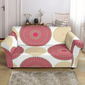 Circle Indian Pattern Loveseat Couch Slipcover
