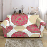 Circle Indian Pattern Loveseat Couch Slipcover