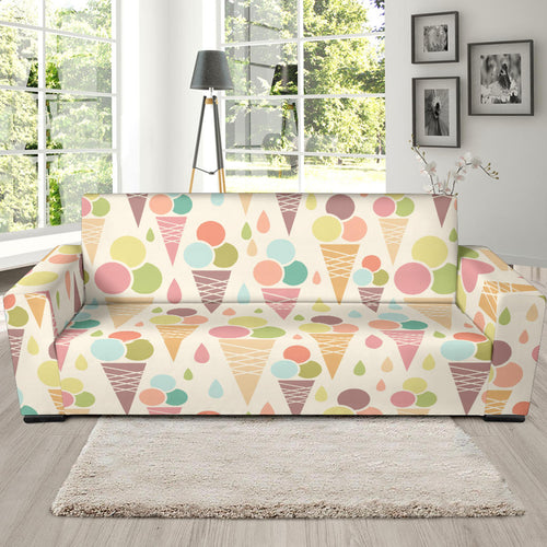 Ice Cream Cone Pattern Sofa Slipcover