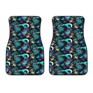 Dragon Sea Wave Pattern Front Car Mats