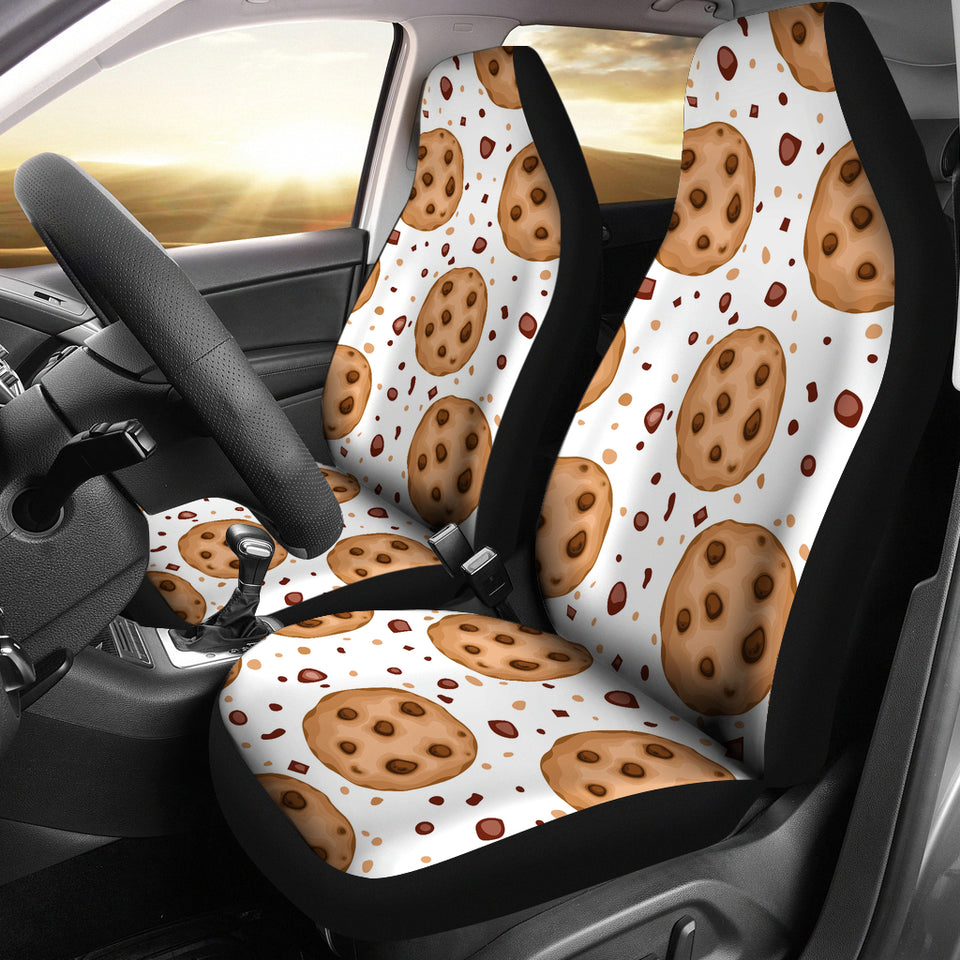 Chocolate Chip Cookie Pattern Universal Fit Car Seat Covers