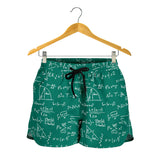 Math Pattern Print Design 01 Women Shorts