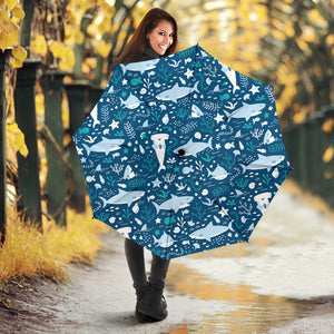 Cute Shark Pattern Umbrella