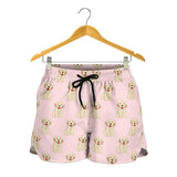 Golden Retriever Pattern Print Design 02 Women Shorts