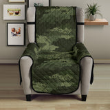Digital Green camo camouflage pattern Chair Cover Protector