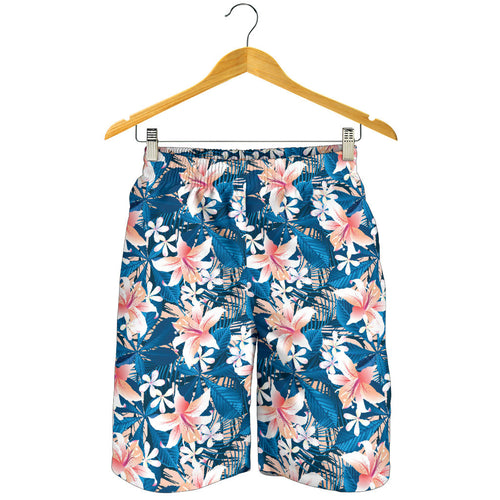 Hibiscus Pattern Print Design 02 Men Shorts