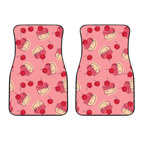 Cake Cherry Pattern  Front Car Mats