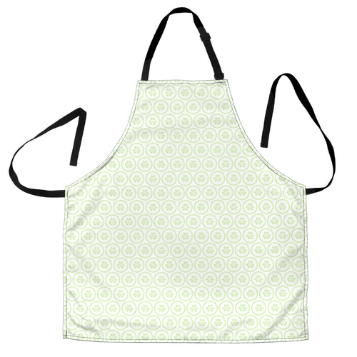 Cucumber Pattern Background Adjustable Apron