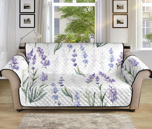 Hand painting Watercolor Lavender Sofa Cover Protector