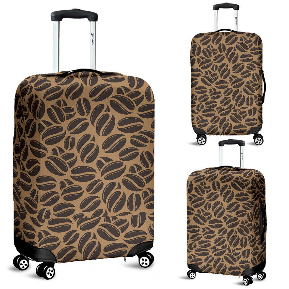 Coffee Bean On Brown Background Luggage Covers