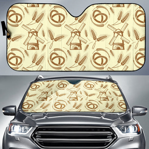 Windmill Wheat Pattern Car Sun Shade