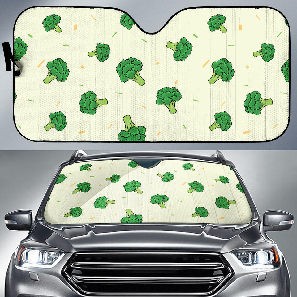 Broccoli Pattern Car Sun Shade