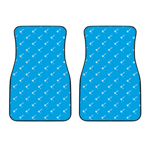 Darts Pattern Print Design 05 Front Car Mats