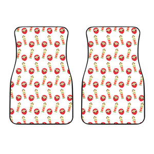 Daruma Japanese Wooden Doll Front Car Mats