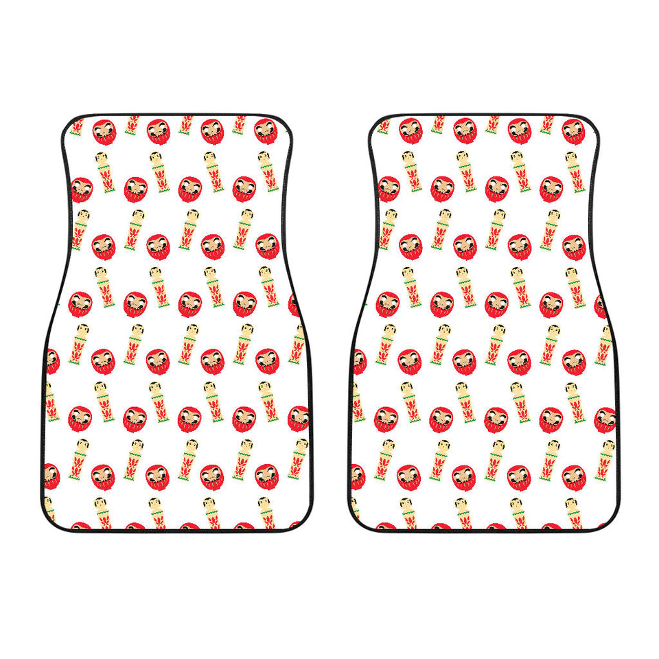 Daruma Japanese Wooden Doll Front Car Mats