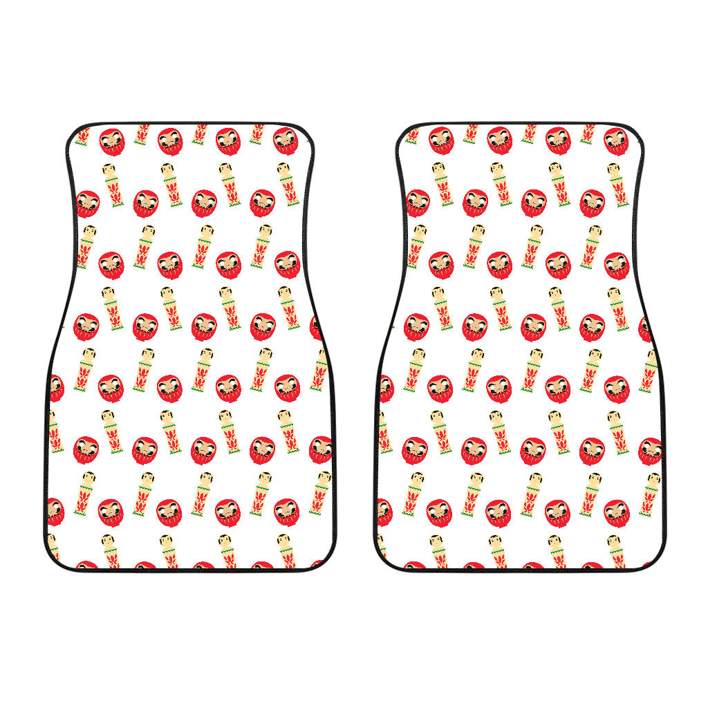 Daruma Japanese Wooden Doll Front Car Mats