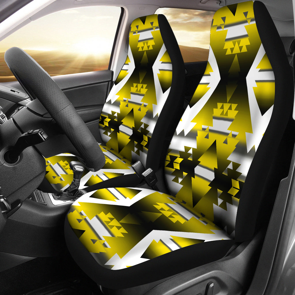 Yellow Winter Camp Car Seat Covers