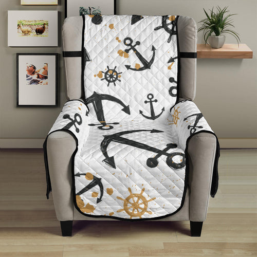 Anchors Rudders pattern Chair Cover Protector