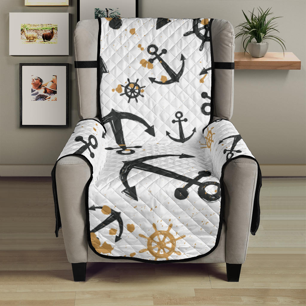 Anchors Rudders pattern Chair Cover Protector