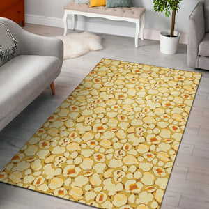 Popcorn Pattern Print Design 04 Area Rug
