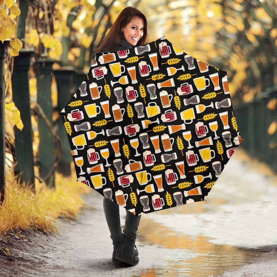 Beer Type Pattern Umbrella