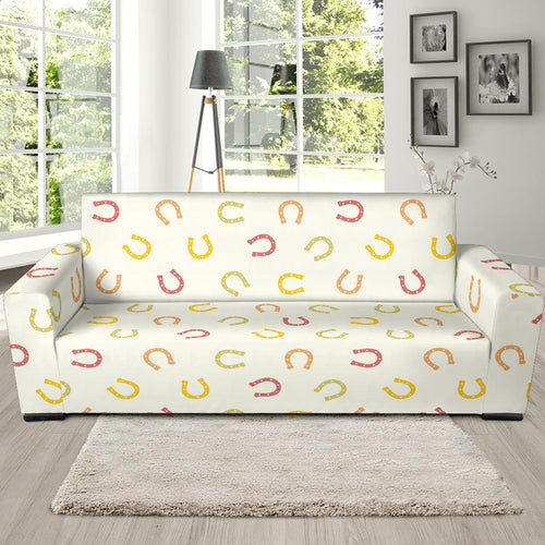 Horseshoes Pattern Print Design 02 Sofa Slipcover