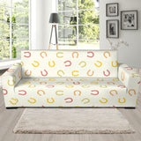 Horseshoes Pattern Print Design 02 Sofa Slipcover