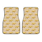 Rhino Yellow Theme Pattern Front Car Mats
