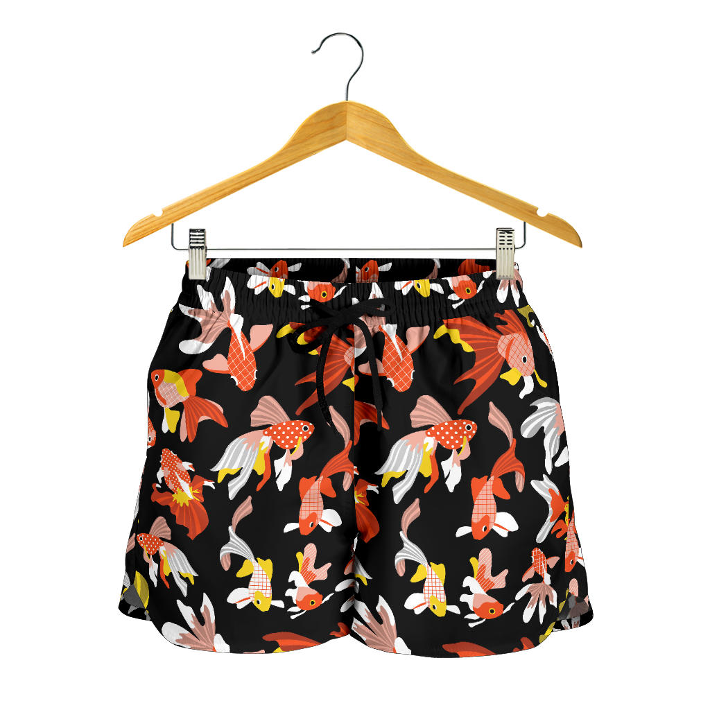 Goldfish Pattern Print Design 03 Women Shorts
