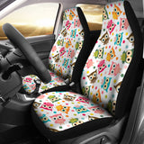 Color Cute Owl Pattern Universal Fit Car Seat Covers