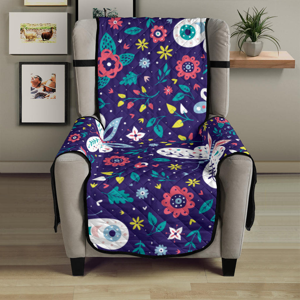 Colorful butterfly flower pattern.eps Chair Cover Protector