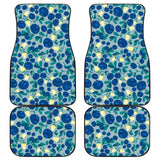 Blueberry Design Pattern Front And Back Car Mats