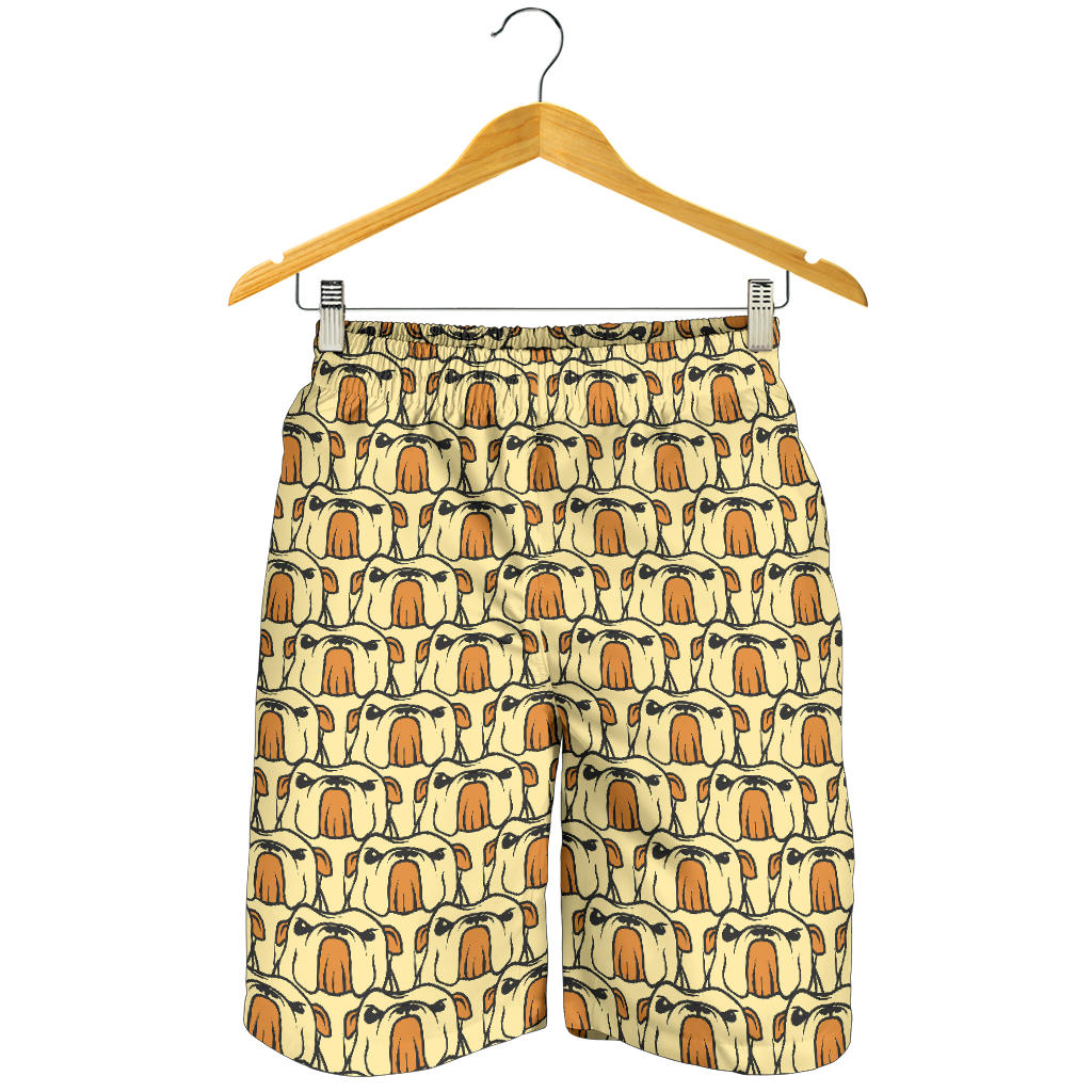 English Bulldog Pattern Print Design 02 Men Shorts