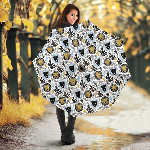 Lion Pattern Print Design 05 Umbrella