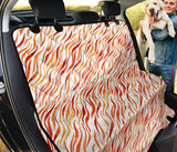 Fire Flame Watercolor Pattern Dog Car Seat Covers
