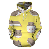 Cute Hamster Pattern Men Women Pullover Hoodie