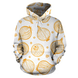 Hand Drawn Onion Pattern Men Women Pullover Hoodie