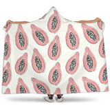 Papaya Pattern Hooded Blanket